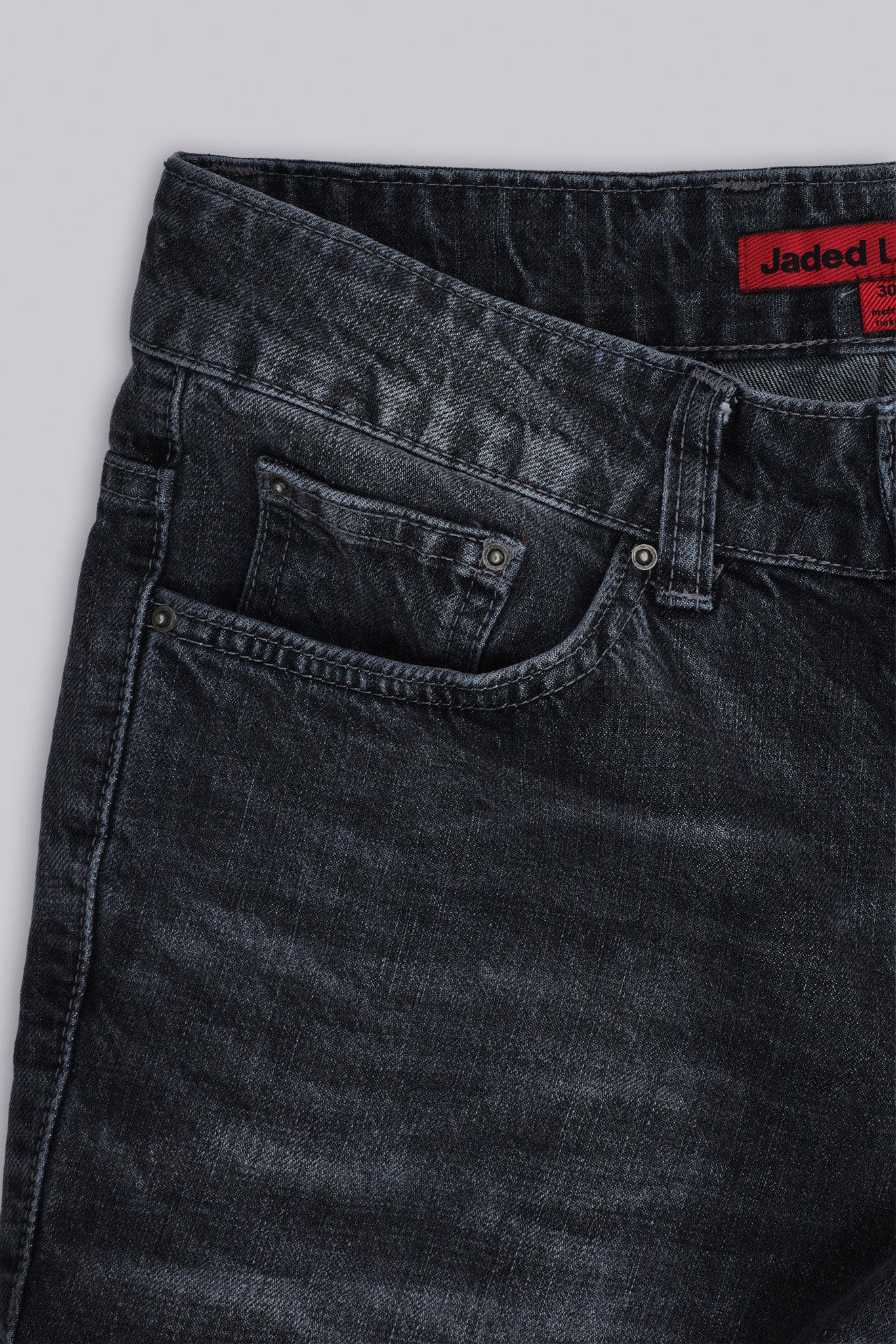 Washed Black Jude Bootcut Jeans - Image 9