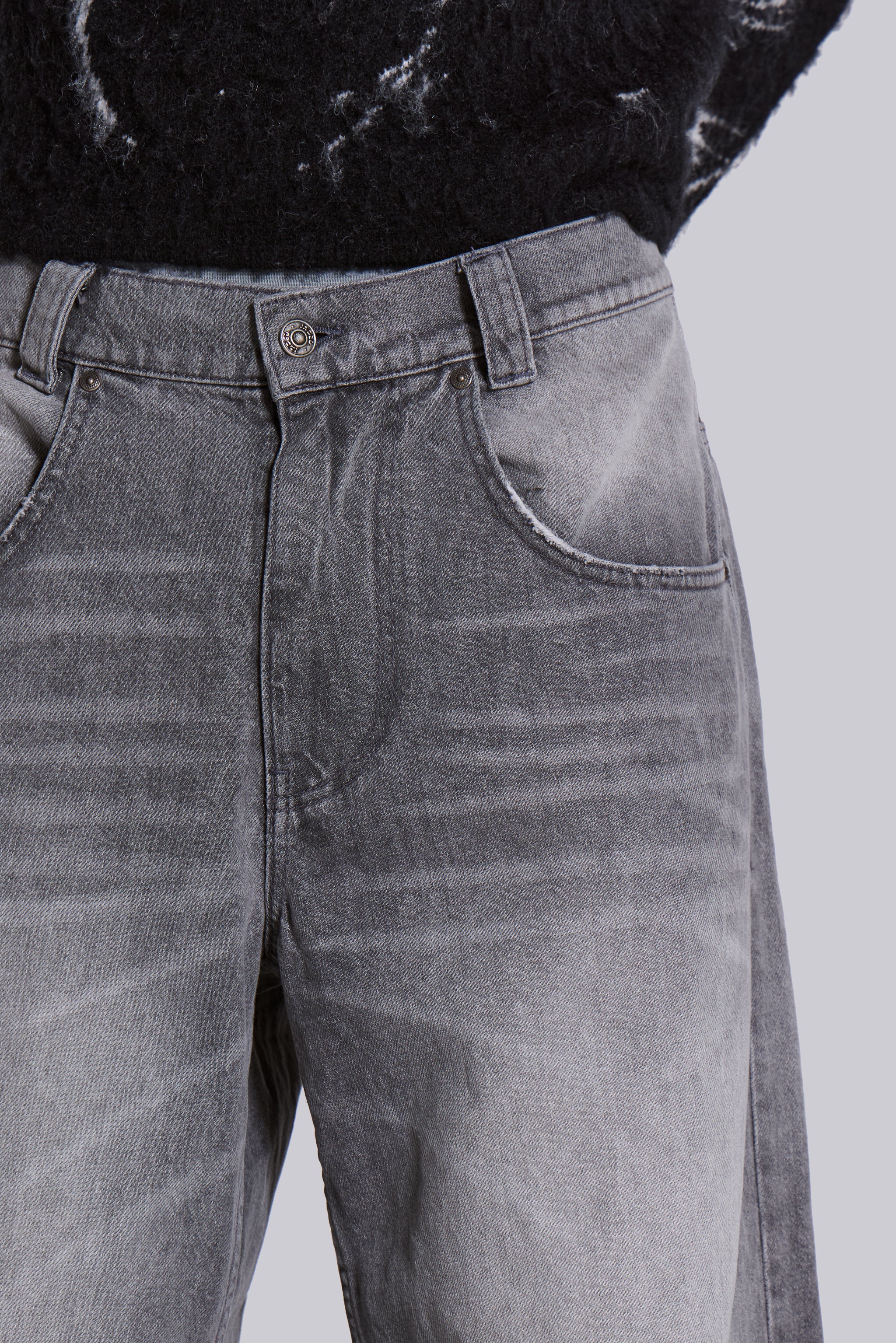 Washed Grey Colossus Jeans - Image 4
