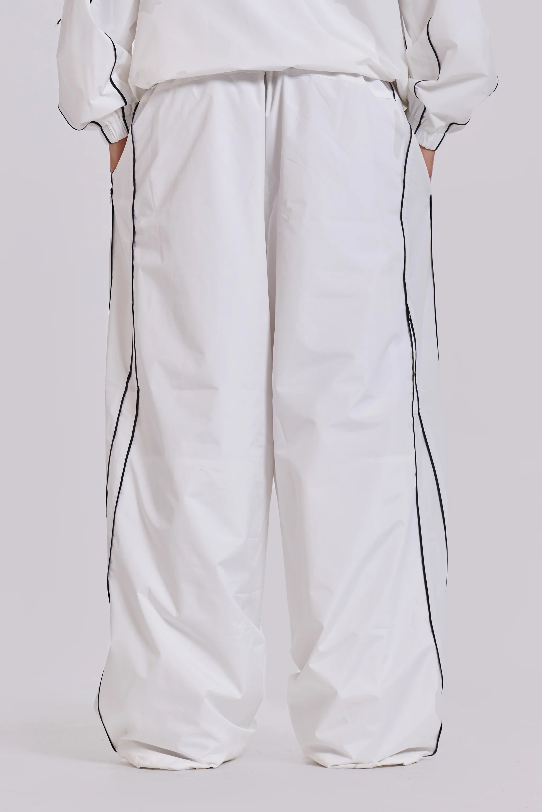 White Vapor Tracksuit Bottoms - Image 4