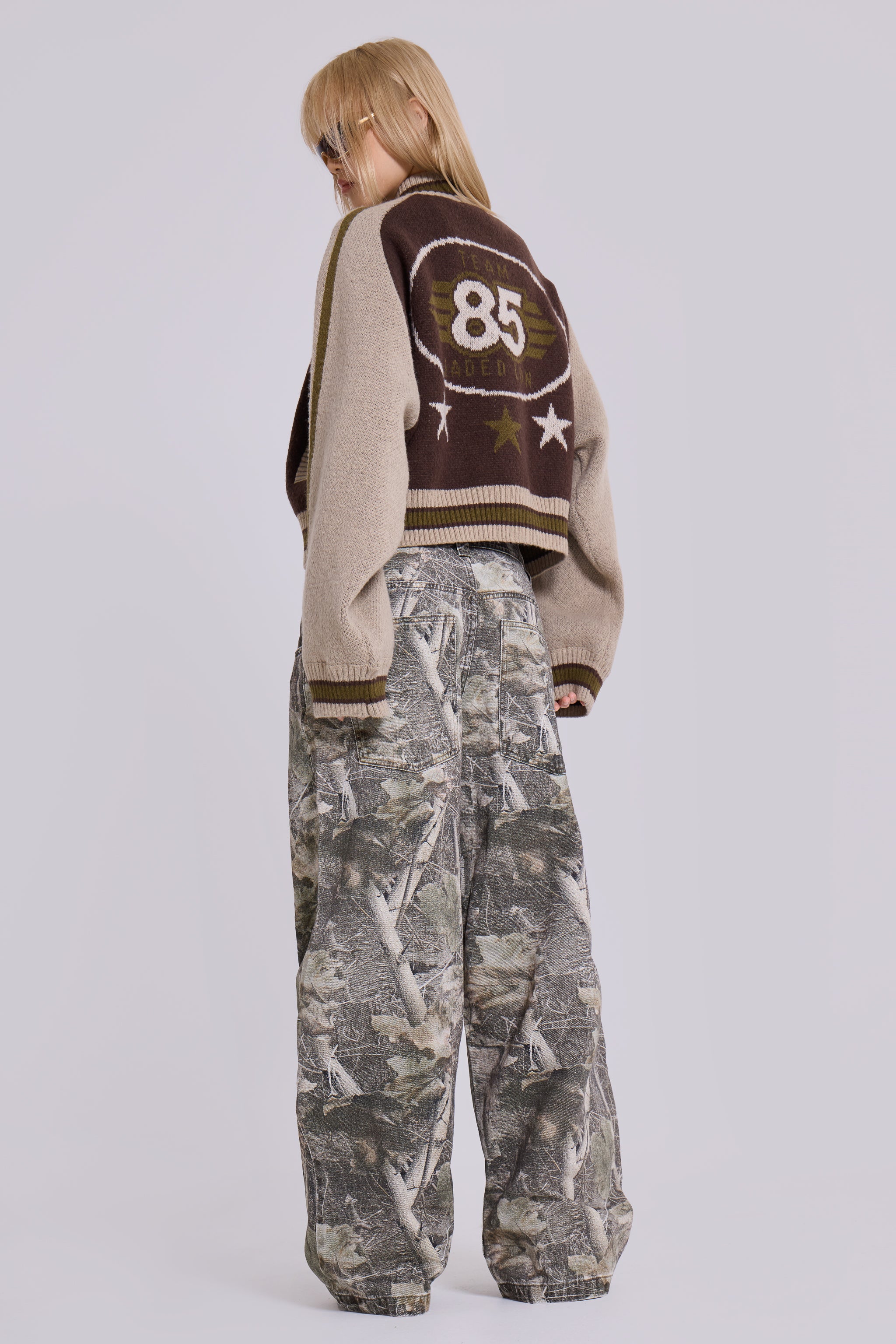 Woodland Camo Colossus Baggy Jeans - Image 9