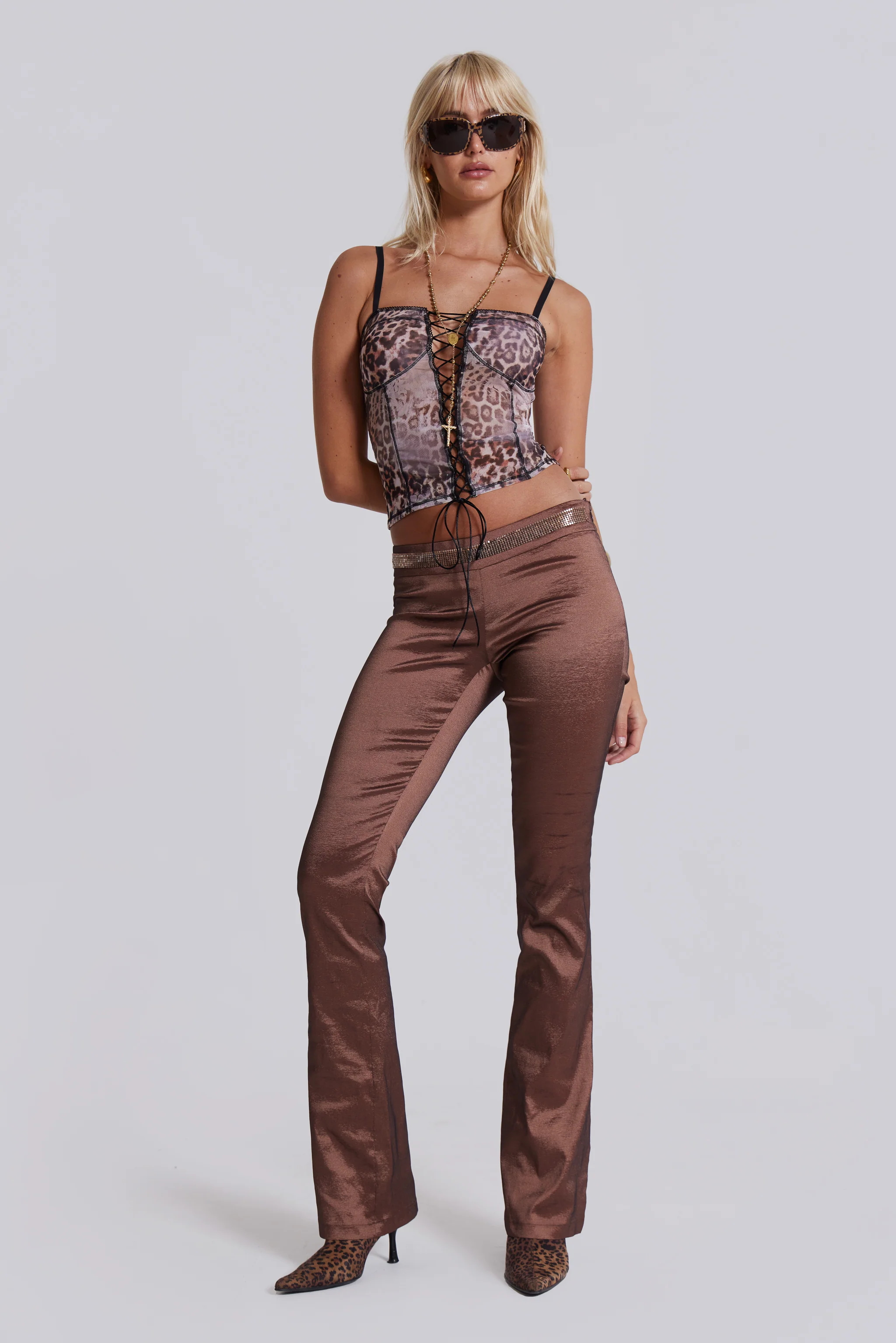 Zelda Lace Up Corset Top - Image 3